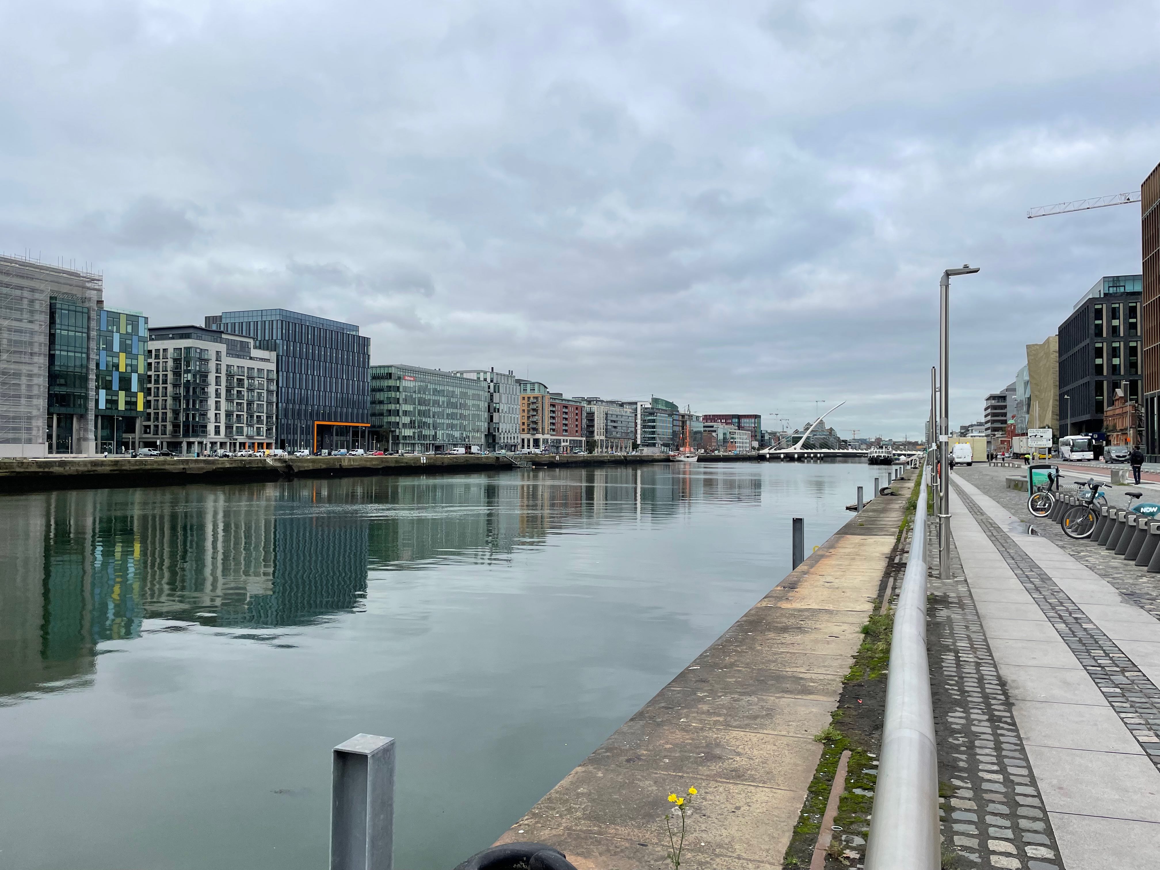 View on the Liffey river